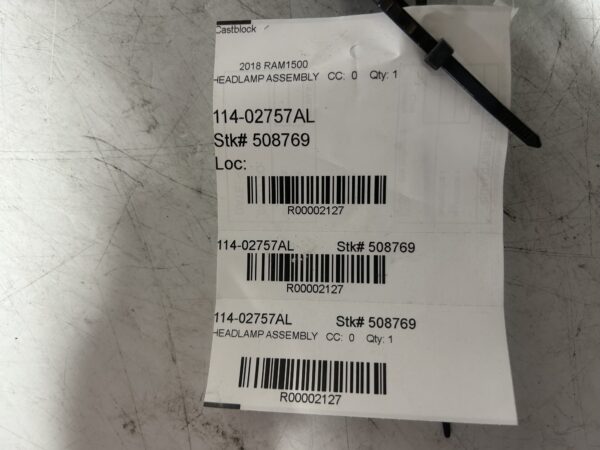 IMG_3342 2013-2018 Dodge Ram 1500 2500 3500 Left Driver Headlight 68274983AA OEM