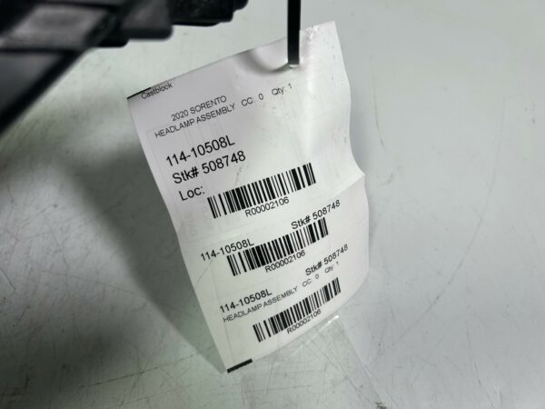 2019 2020 Kia Sorento Halogen w/LED Headlight Left Driver Side LH OEM