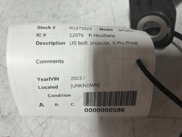 IMG_E1879 2021-2023 KIA Sportage 5th LED Headlight Right Side OEM 92101P1101