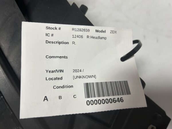 IMG_E1995_20260418_050835 2024-2025 ACURA ZDX RIGHT PASSENGER SIDE RH HEADLIGHT FULL LED OEM
