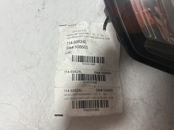 IMG_E2384 2017-2019 AUDI A4 S4 B9 FULL LED LEFT HEADLIGHT COMPLETE ASSEMBLY OEM