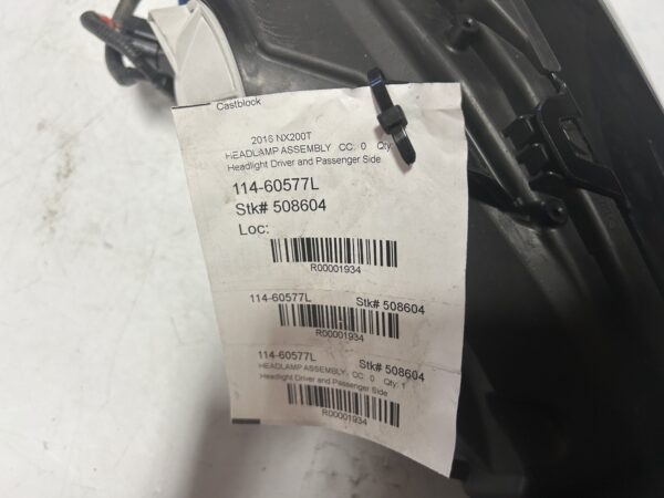 IMG_E2449 2015-2017 Lexus NX200T Left Side LED Low Beam, Halogen High Beam Headlamp OEM