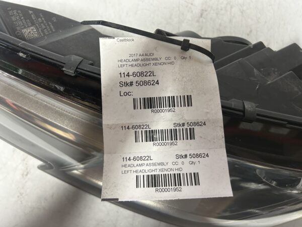 IMG_E3350 2017-2019 AUDI A4 B9 FRONT LEFT HEADLIGHT XENON HID 8W0941043B OEM