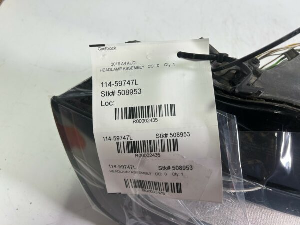 IMG_E3863 2013-2016 Audi A4 HID/Xenon Non-AFS Model LED Headlight Left Side OEM