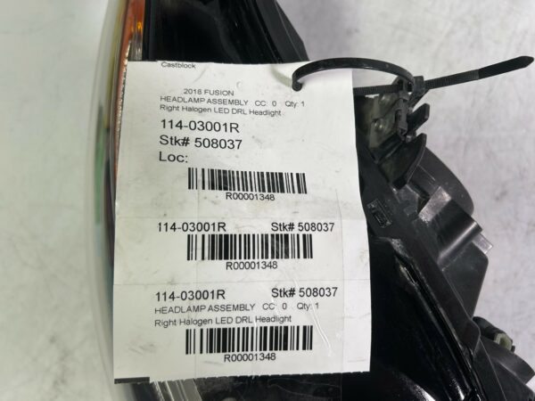 IMG_E3958 2018 FORD FUSION Right Halogen LED DRL Headlight OEM