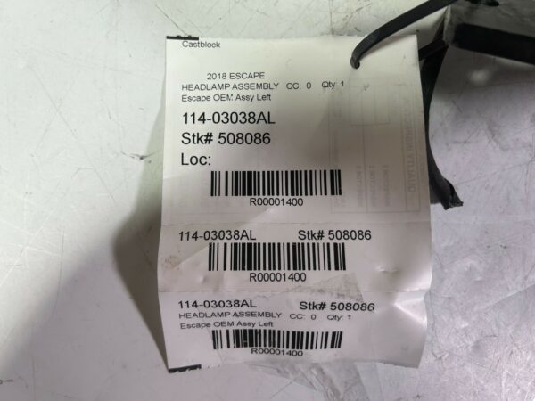 IMG_E3972 2018 FORD ESCAPE Escape OEM Assy Left OEM