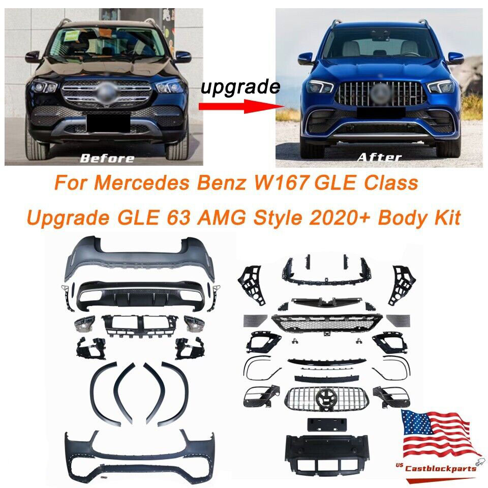 For Mercedes 2020 2022 W167 Gle350 Gle450 Class Upgrade Gle63 Amg Stylebumper Body Kit